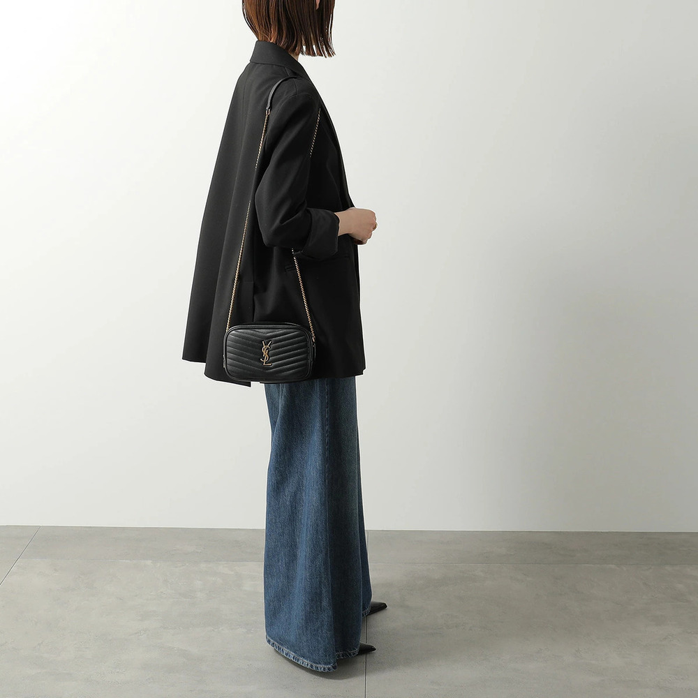 SAINT LAURENT Shoulder Bag LOU Cassandra Crossbody Nero Black